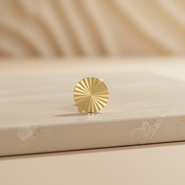 Zlaté fazetované náušnice