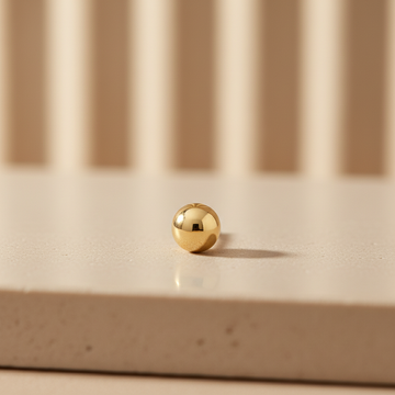 Zlaté kuličkové náušnice