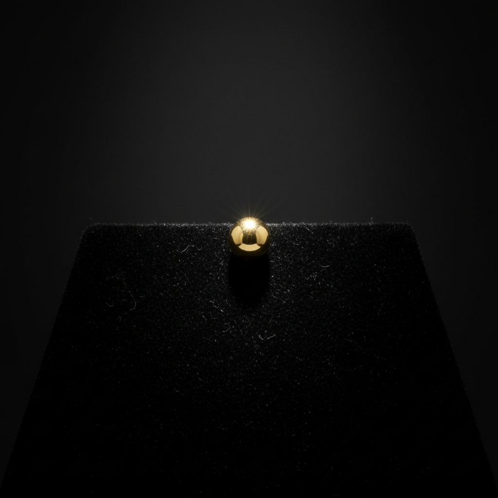 Zlaté kuličkové náušnice