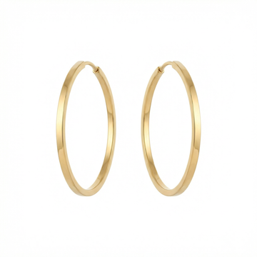 Zlaté kulaté náušnice